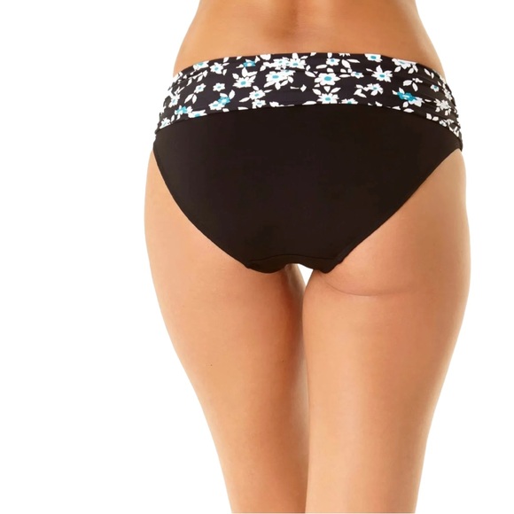 Anne Cole BEAUTIFUL BUNCHES Fold Over Mid-Rise Bikini Bottoms - Picture 12 of 13